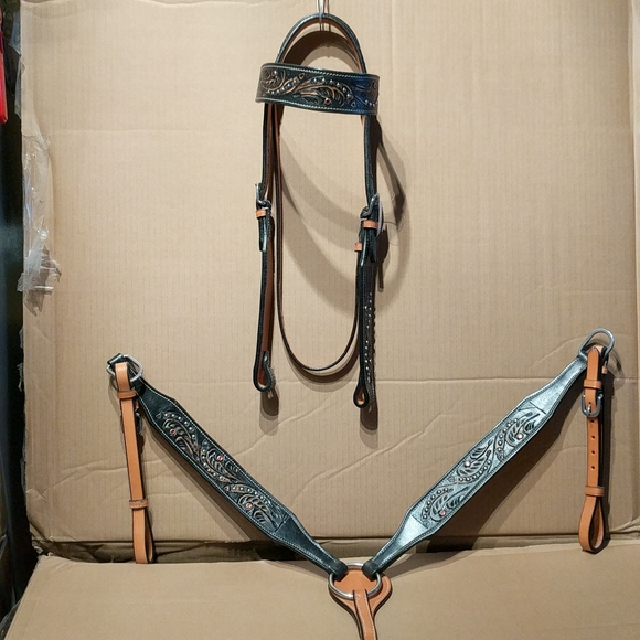 Western Headstall and Breast collar New - Picture 3 of 8